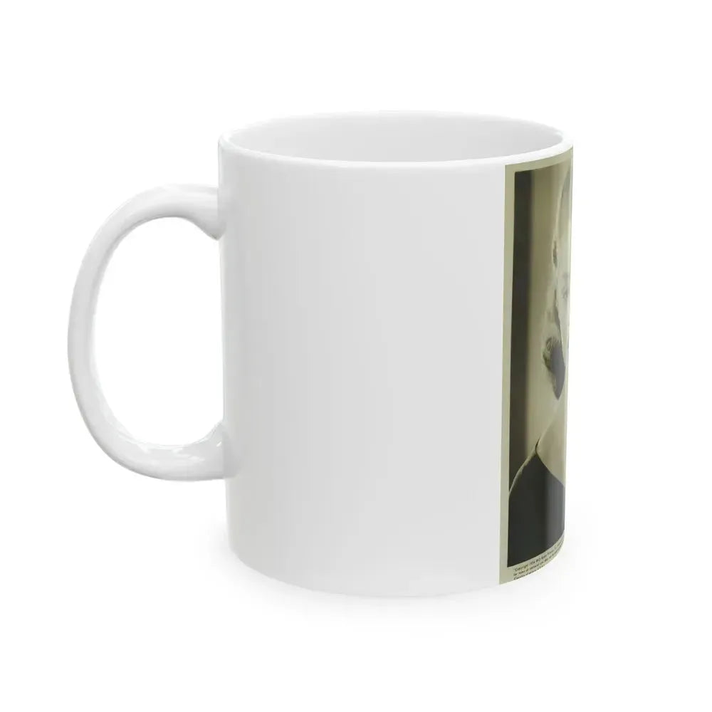 Barbara Darrow #37 (Vintage Female Icon) White Coffee Mug - Go Mug Yourself