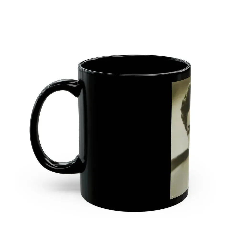 Barbara Darrow #40 (Vintage Female Icon) Black Coffee Mug - Go Mug Yourself