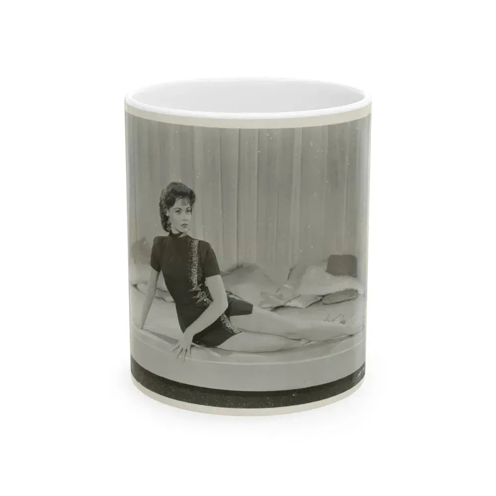 Barbara Darrow #41 (Vintage Female Icon) White Coffee Mug 11oz - Go Mug Yourself