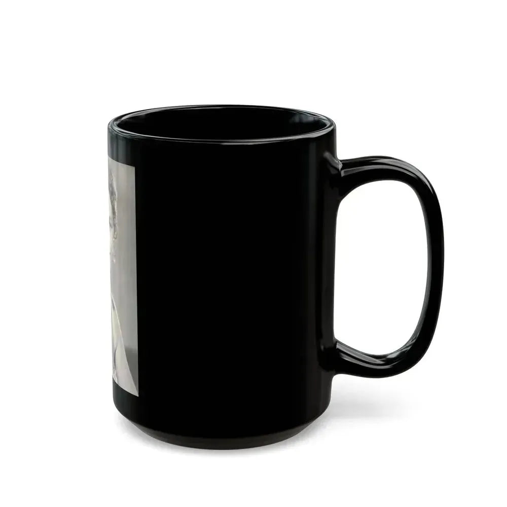 Barbara Darrow #43 (Vintage Female Icon) Black Coffee Mug - Go Mug Yourself