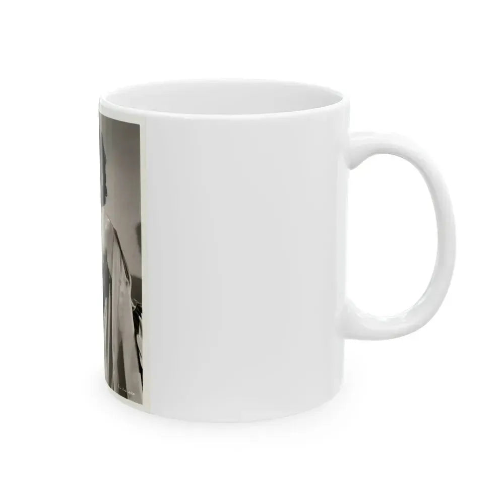 Barbara Darrow #46 (Vintage Female Icon) White Coffee Mug - Go Mug Yourself
