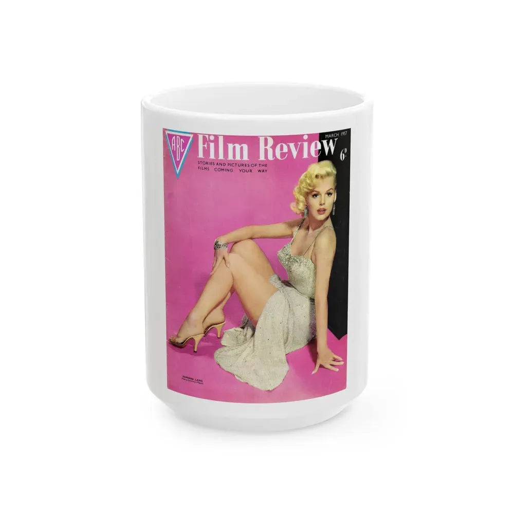 Barbara Lang #29 - Mag. Cover (Vintage Female Icon) White Coffee Mug 15oz - Go Mug Yourself