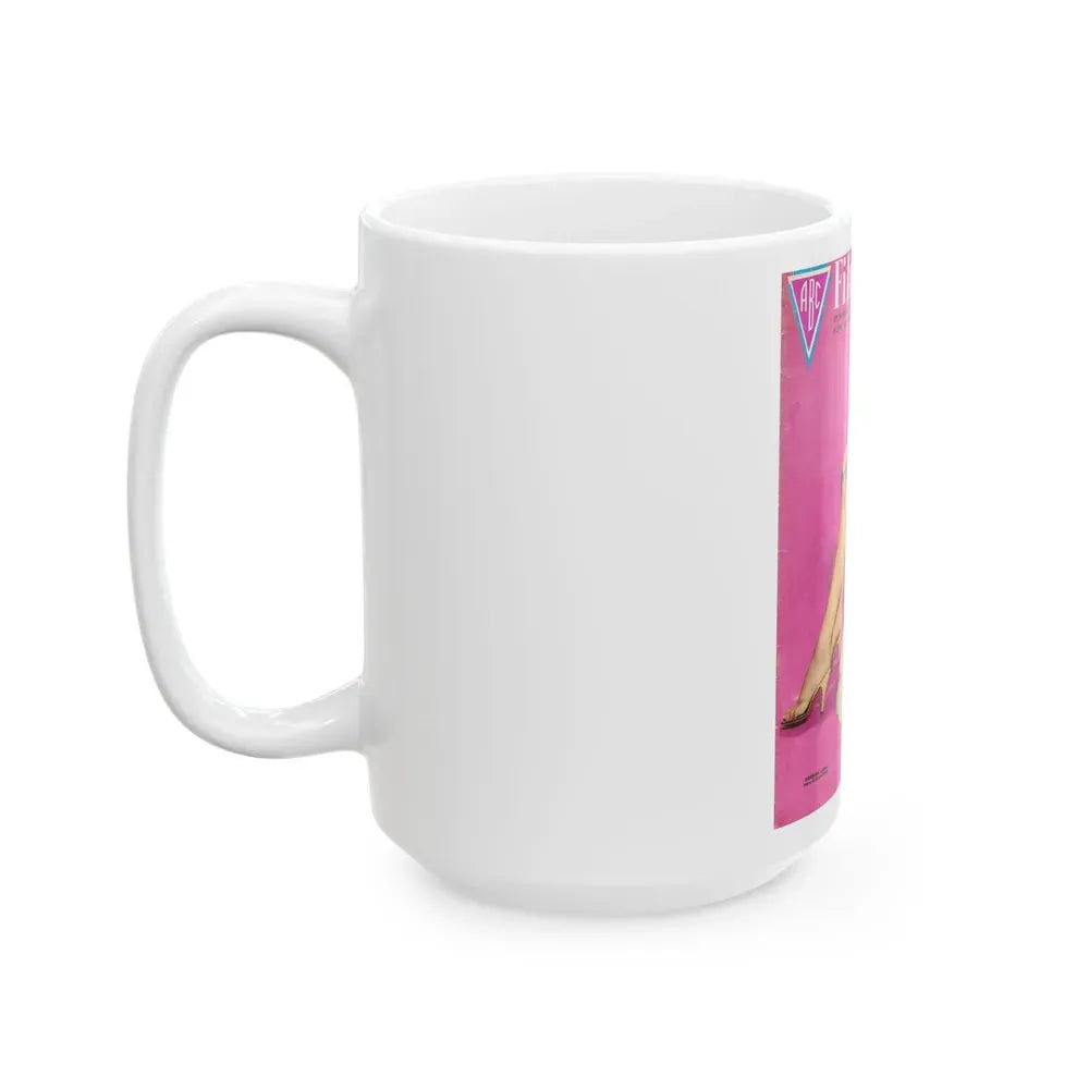 Barbara Lang #29 - Mag. Cover (Vintage Female Icon) White Coffee Mug - Go Mug Yourself