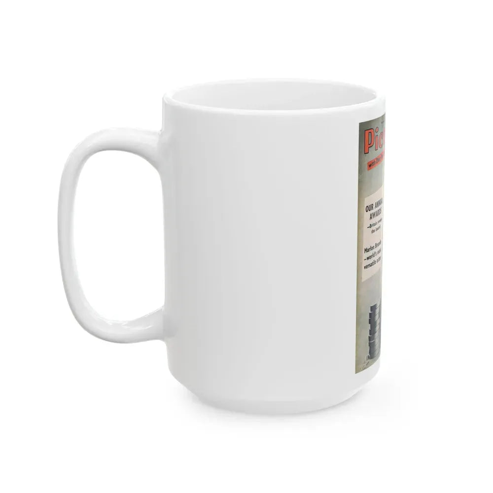 Barbara Lang #32 - Mag. Cover (Vintage Female Icon) White Coffee Mug - Go Mug Yourself