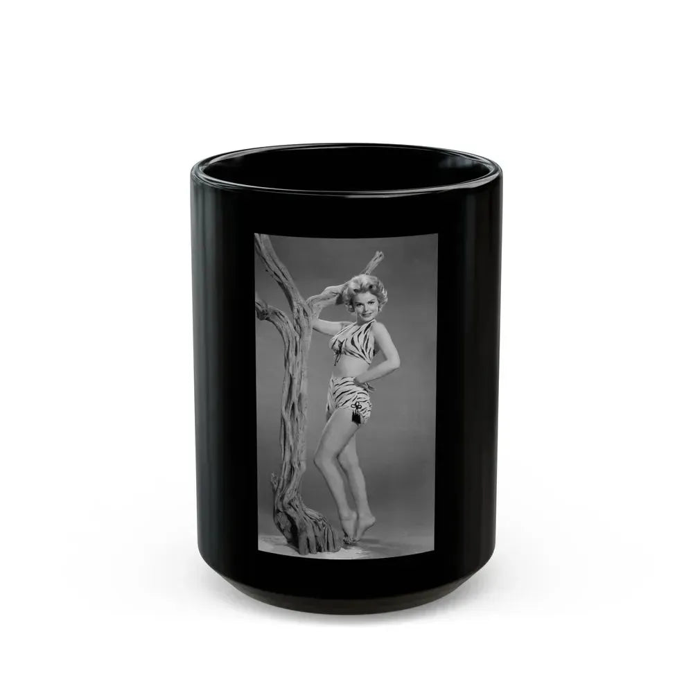 Barbara Lang #38 (Vintage Female Icon) Black Coffee Mug 15oz - Go Mug Yourself