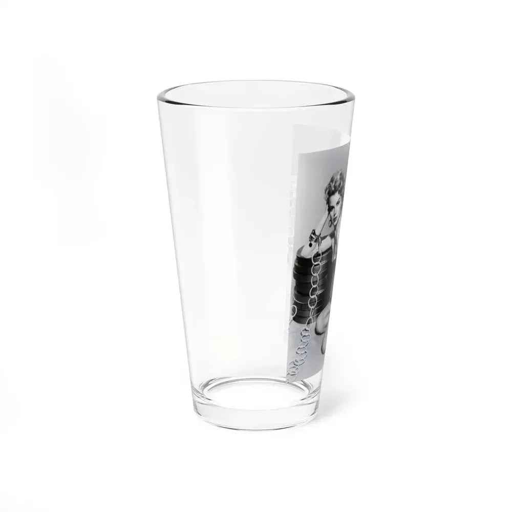 Barbara Lang #39 (Vintage Female Icon) Pint Glass 16oz - Go Mug Yourself