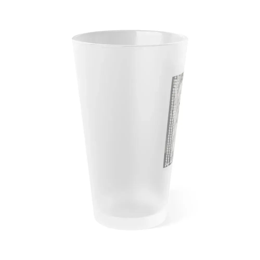 Barbara Lang #68 (Vintage Female Icon) Frosted Pint Glass 16oz - Go Mug Yourself