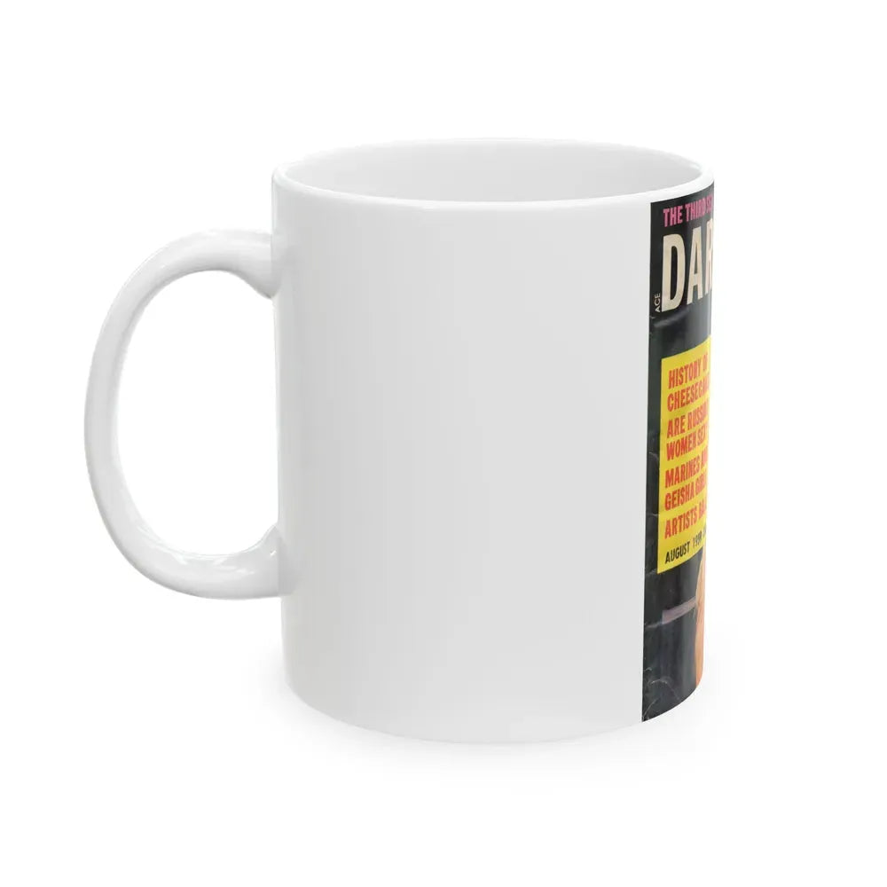 Barbara Nichols #128 - Mag. Cover (Vintage Female Icon) White Coffee Mug - Go Mug Yourself