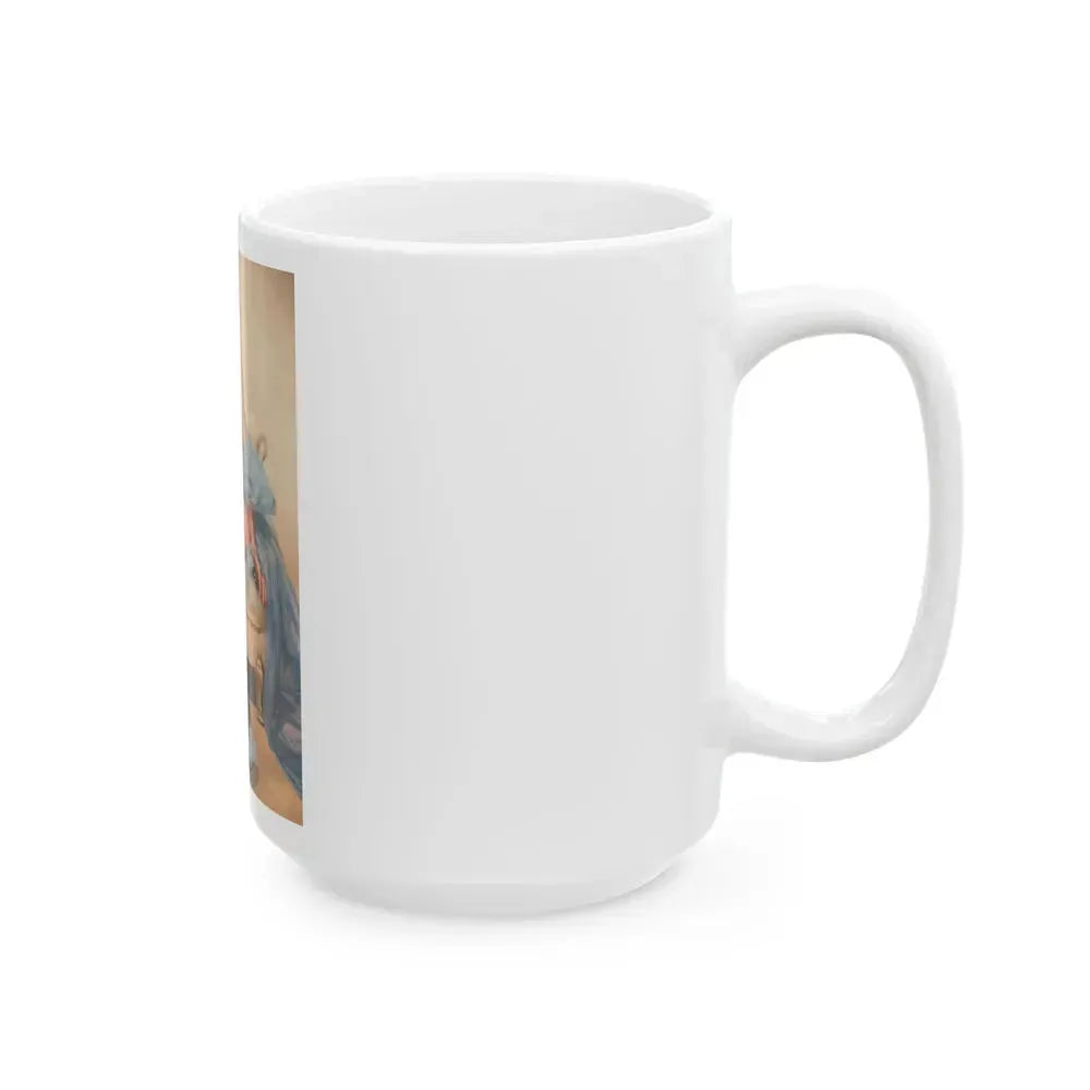 Barbara Nichols #141 (Vintage Female Icon) White Coffee Mug - Go Mug Yourself