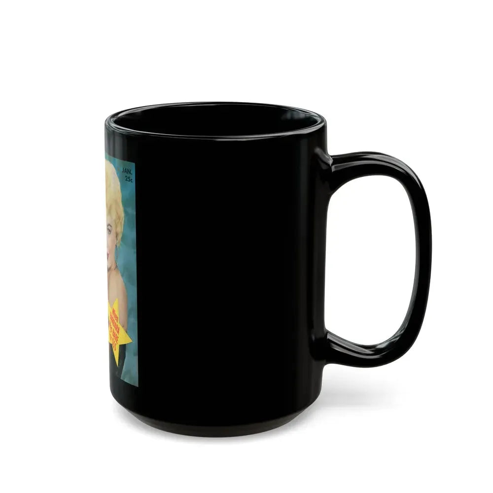 Barbara Nichols #20 - Mag. Cover (Vintage Female Icon) Black Coffee Mug - Go Mug Yourself