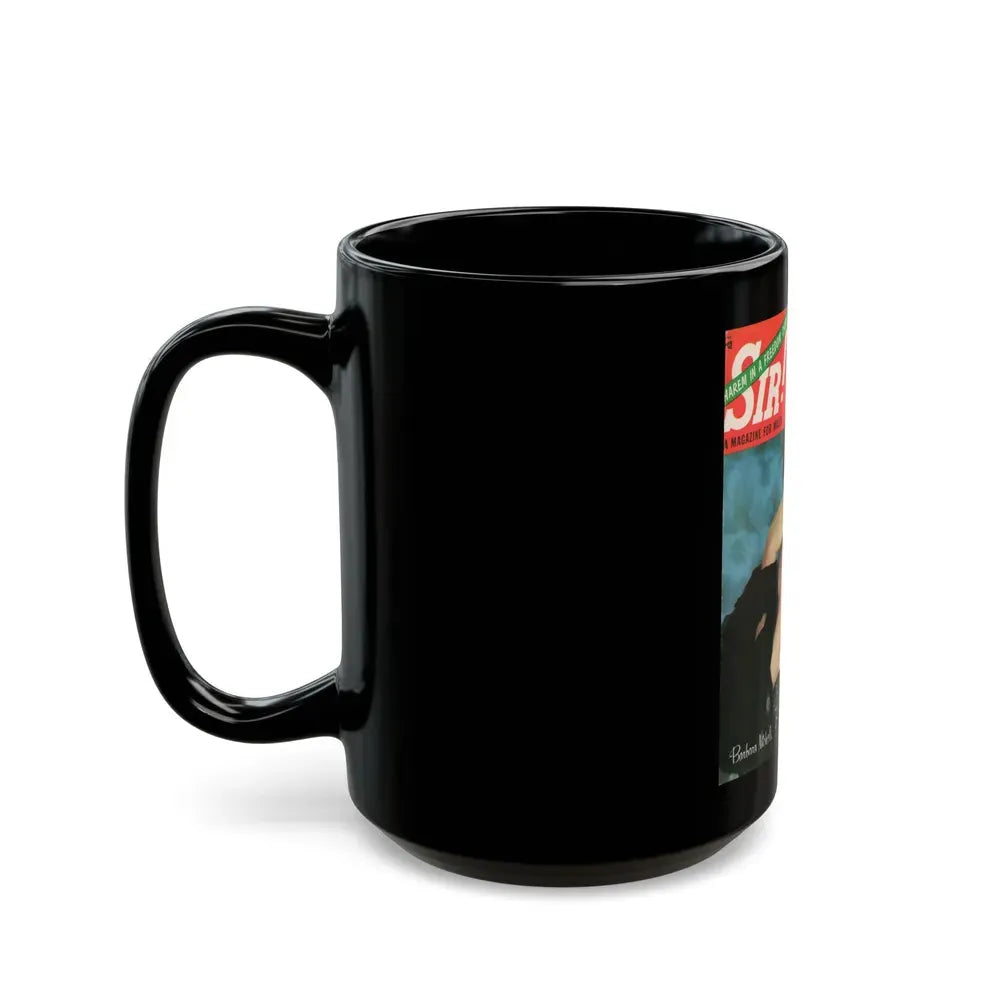 Barbara Nichols #20 - Mag. Cover (Vintage Female Icon) Black Coffee Mug - Go Mug Yourself