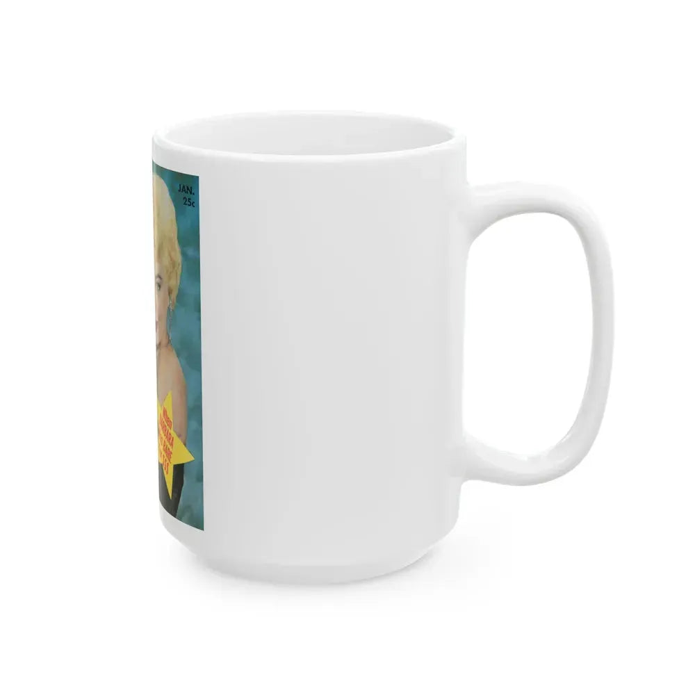 Barbara Nichols #20 - Mag. Cover (Vintage Female Icon) White Coffee Mug - Go Mug Yourself