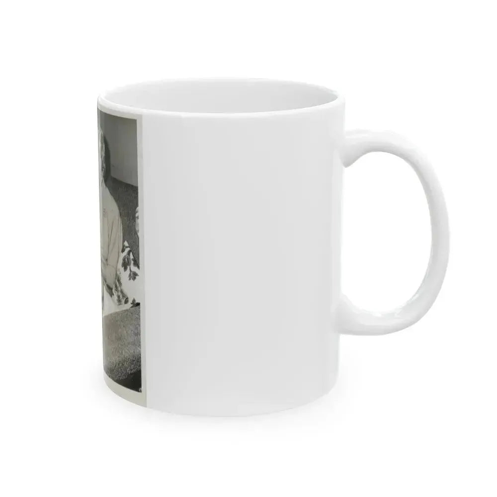 Barbara Nichols #210 (Vintage Female Icon) White Coffee Mug - Go Mug Yourself