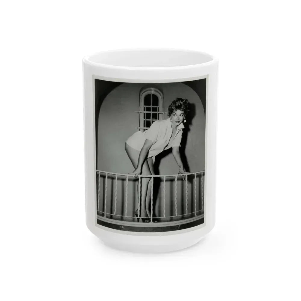 Barbara Nichols #217 (Vintage Female Icon) White Coffee Mug 15oz - Go Mug Yourself