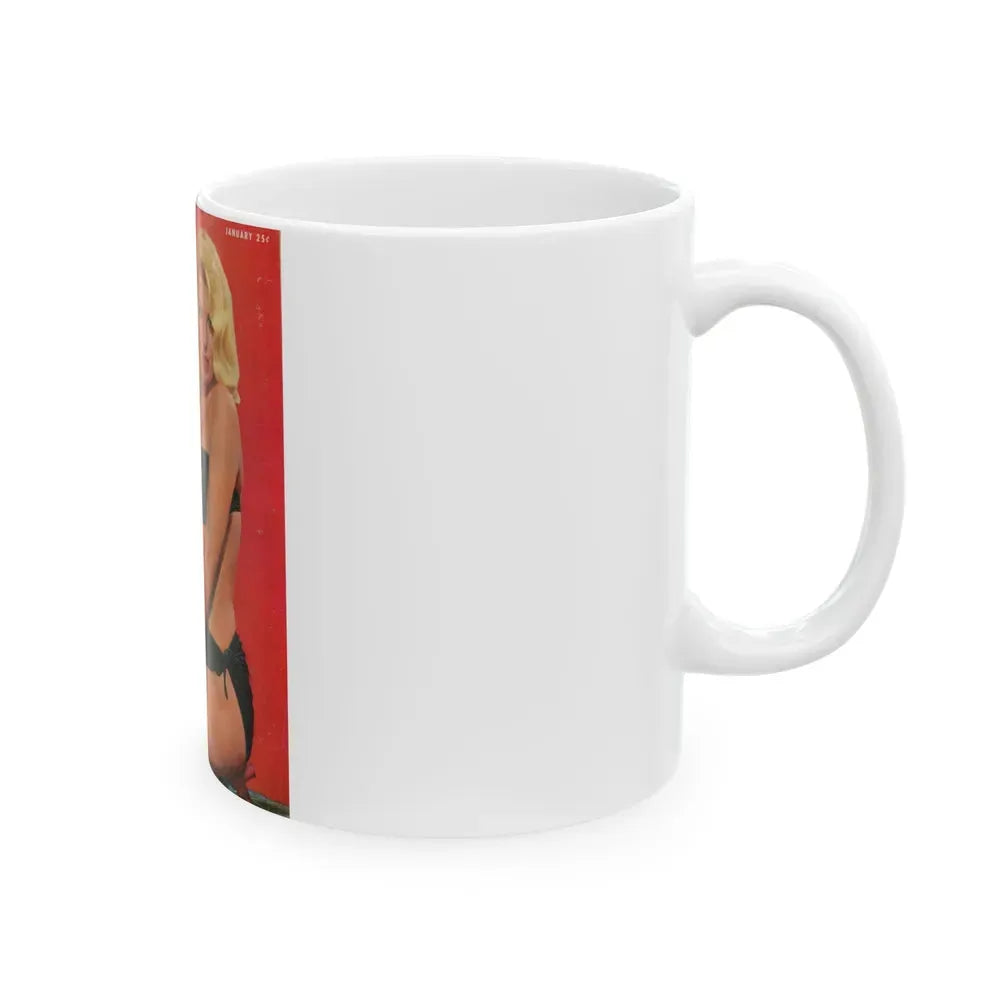 Barbara Nichols #226 - Mag. Cover (Vintage Female Icon) White Coffee Mug - Go Mug Yourself