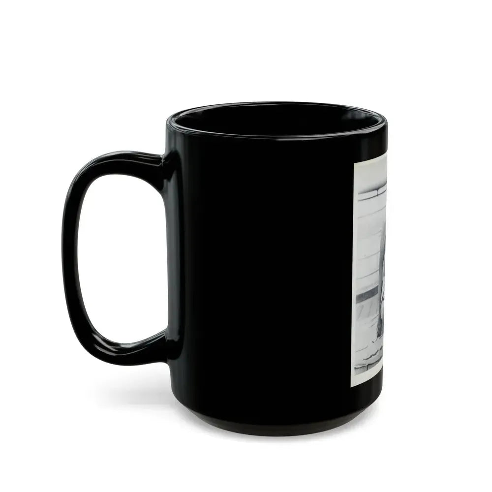 Barbara Nichols #232 (Vintage Female Icon) Black Coffee Mug - Go Mug Yourself