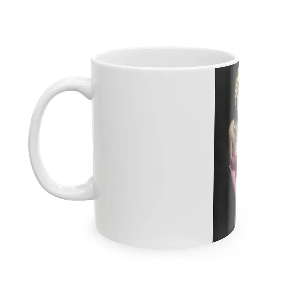 Barbara Nichols #25 (Vintage Female Icon) White Coffee Mug - Go Mug Yourself