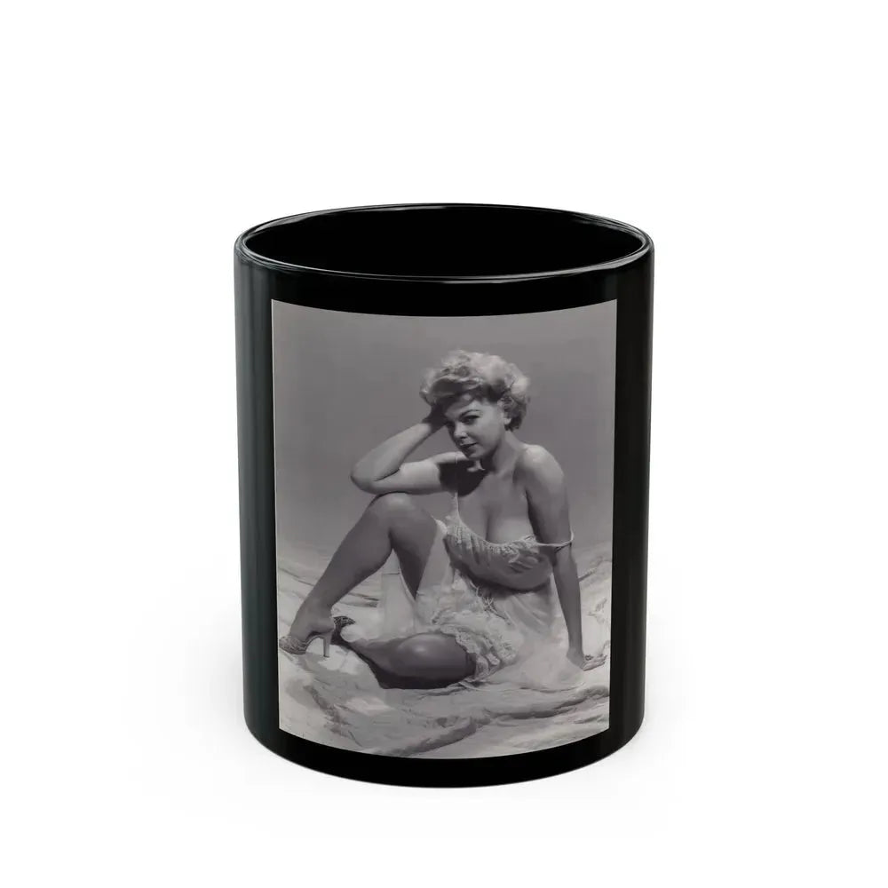 Barbara Nichols #258 (Vintage Female Icon) Black Coffee Mug 11oz - Go Mug Yourself