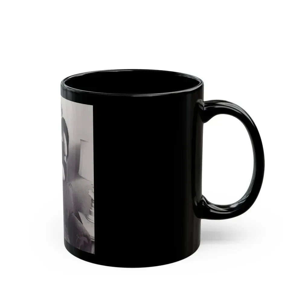 Barbara Nichols #297 (Vintage Female Icon) Black Coffee Mug - Go Mug Yourself