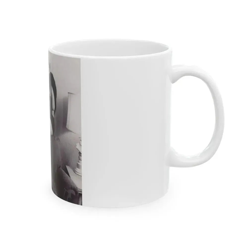 Barbara Nichols #297 (Vintage Female Icon) White Coffee Mug - Go Mug Yourself