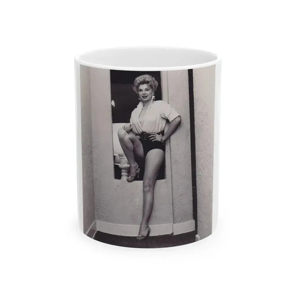 Barbara Nichols #298 (Vintage Female Icon) White Coffee Mug 11oz - Go Mug Yourself