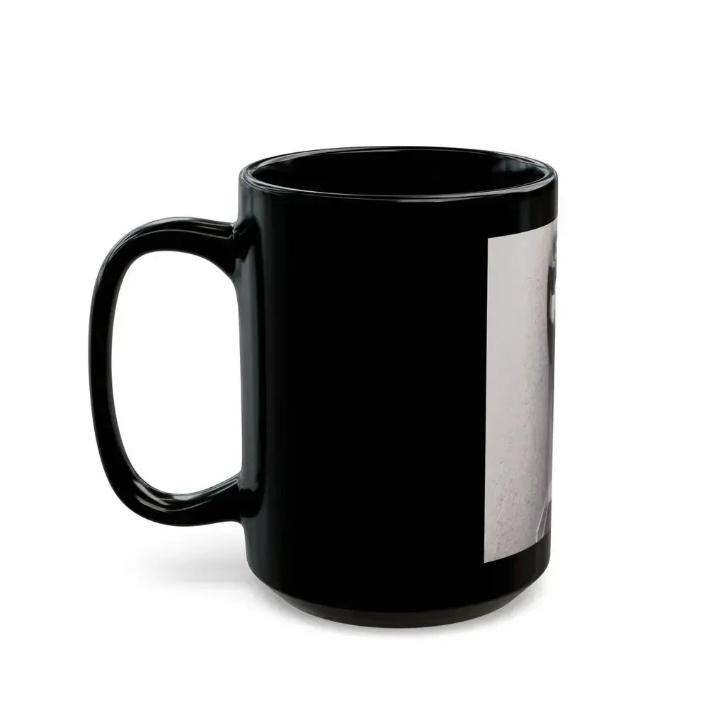 Barbara Nichols #300 (Vintage Female Icon) Black Coffee Mug - Go Mug Yourself