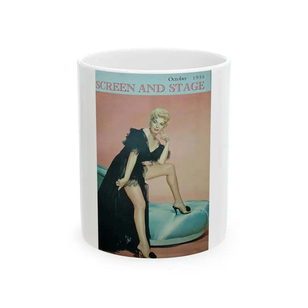 Barbara Nichols #301 - Mag. Cover (Vintage Female Icon) White Coffee Mug 11oz - Go Mug Yourself