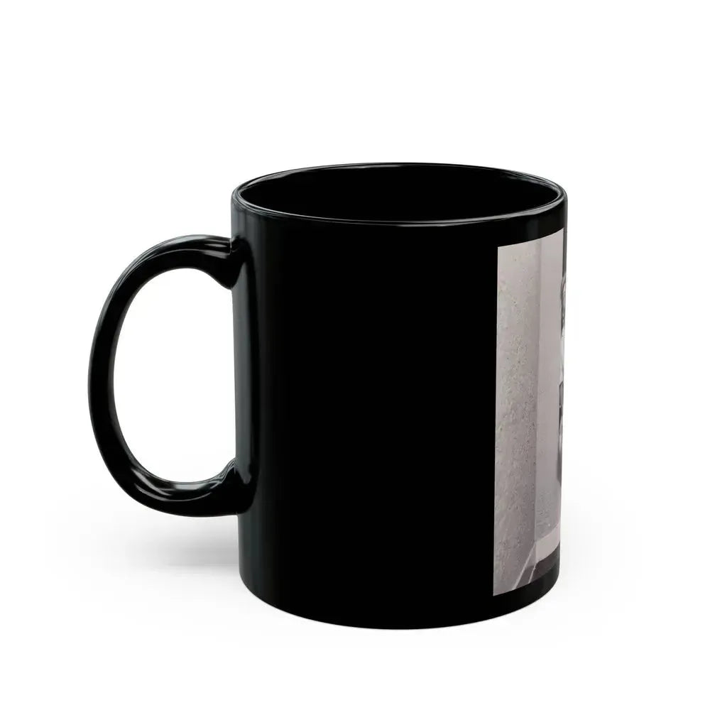 Barbara Nichols #321 (Vintage Female Icon) Black Coffee Mug - Go Mug Yourself