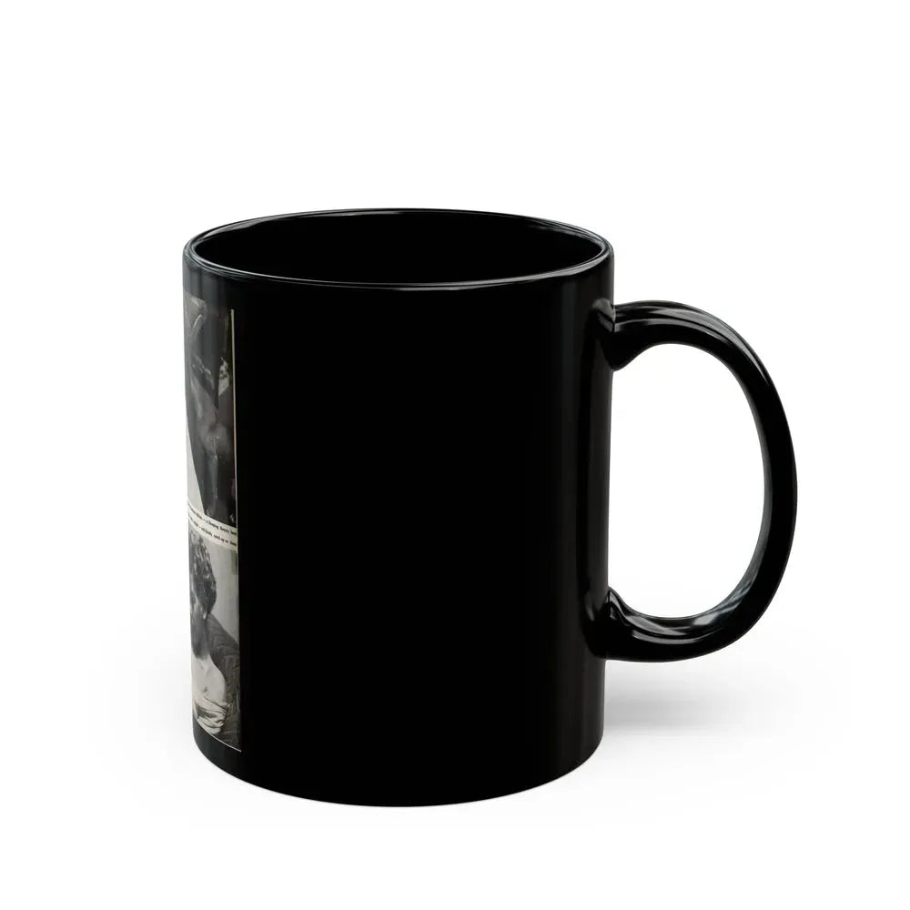 Barbara Nichols #323 - Page 1 of 7 with, 2 B&W Photos from American Beauties Mag. Fall '53 (Vintage Female Icon) Black Coffee Mug - Go Mug Yourself