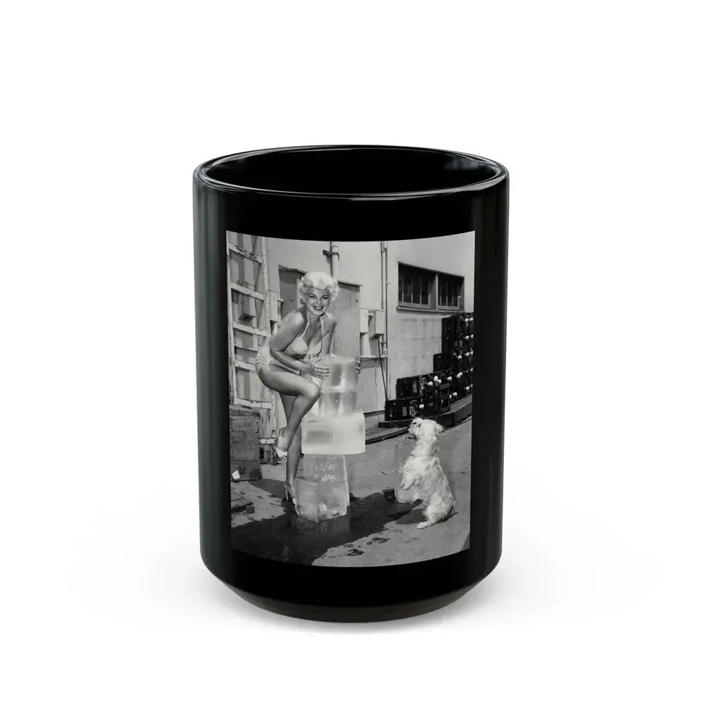 Barbara Nichols #441 (Vintage Female Icon) Black Coffee Mug 15oz - Go Mug Yourself