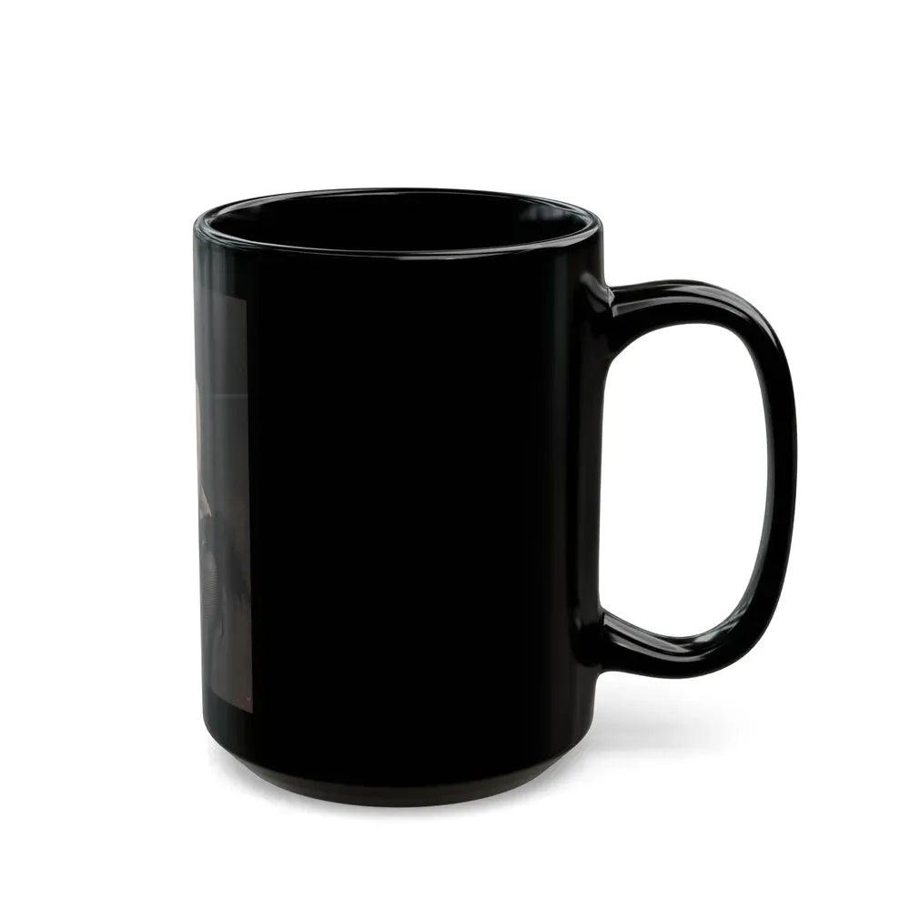 Barbara Nichols #453 - Page 4 of 4 with, 1 B&W Photo & Caption from Sir! Mag. Nov. '52 (Vintage Female Icon) Black Coffee Mug - Go Mug Yourself