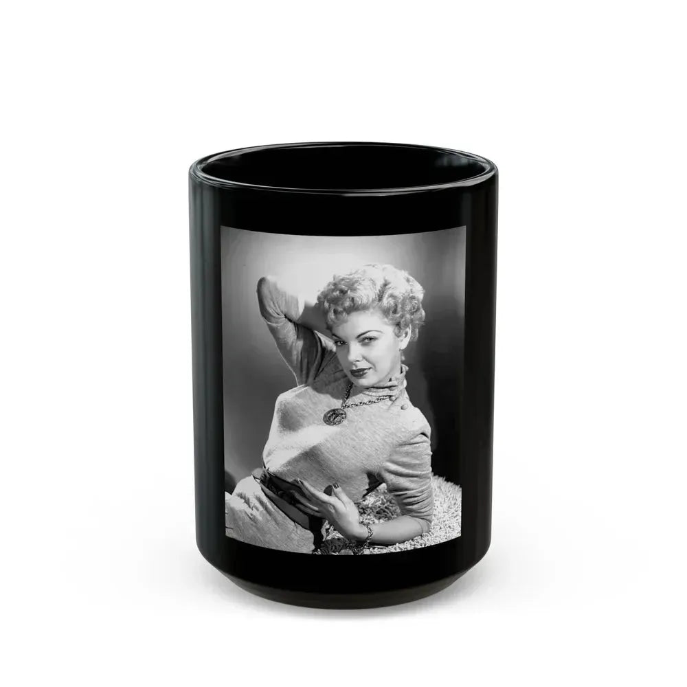 Barbara Nichols #464 (Vintage Female Icon) Black Coffee Mug 15oz - Go Mug Yourself
