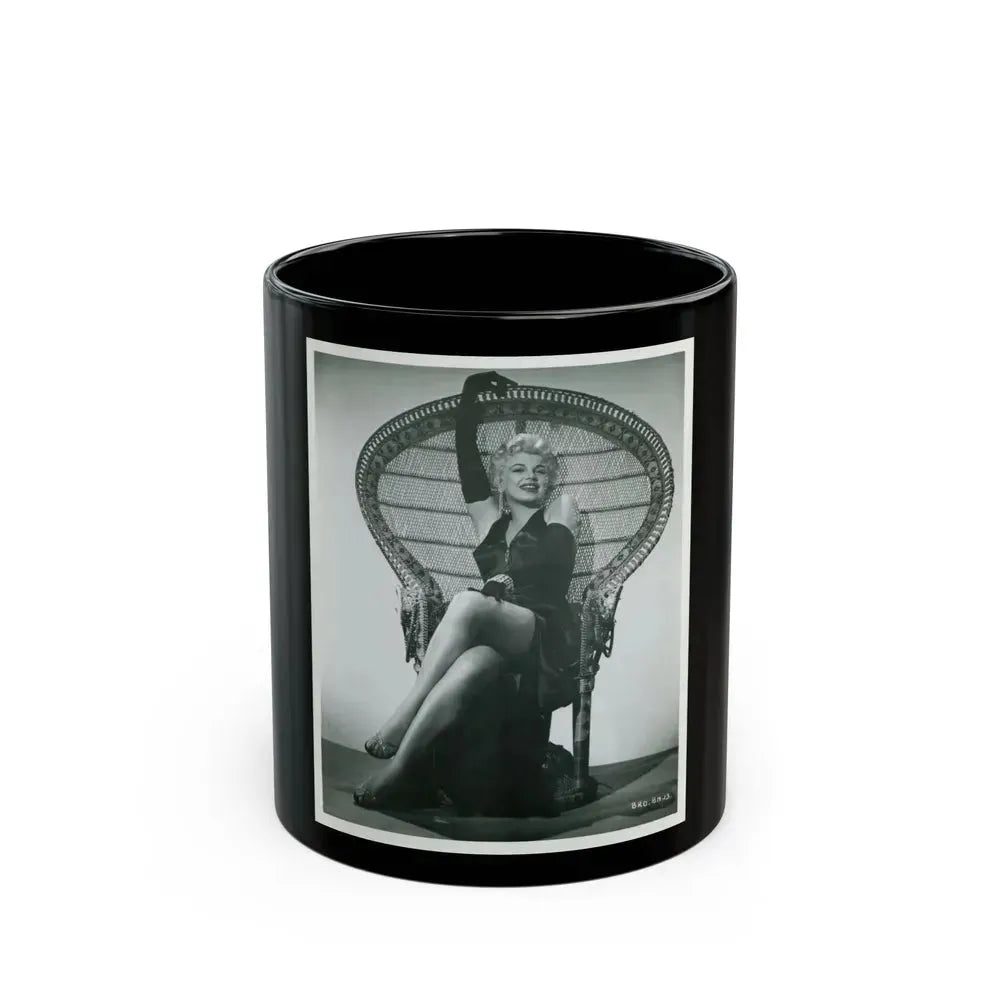 Barbara Nichols #467 (Vintage Female Icon) Black Coffee Mug 11oz - Go Mug Yourself