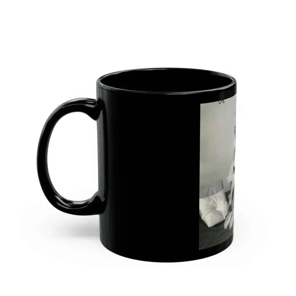 Barbara Nichols #472 (Vintage Female Icon) Black Coffee Mug - Go Mug Yourself
