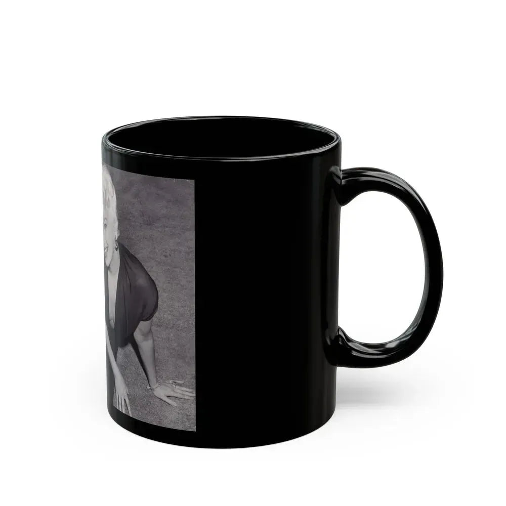 Barbara Nichols #474 (Vintage Female Icon) Black Coffee Mug - Go Mug Yourself