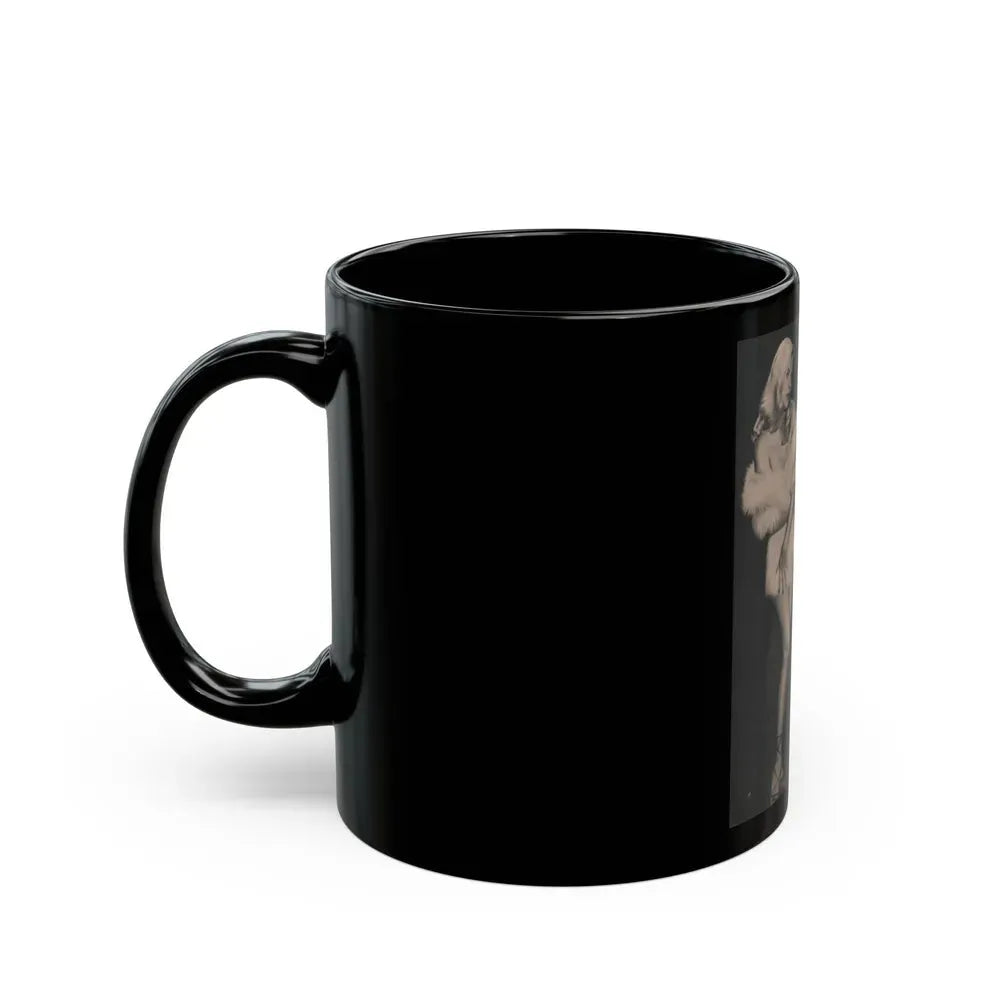 Barbara Nichols #487 - 1 Page & 1 B&W Photo from Cover Girls Models Mag. Nov. '52 (Vintage Female Icon) Black Coffee Mug - Go Mug Yourself