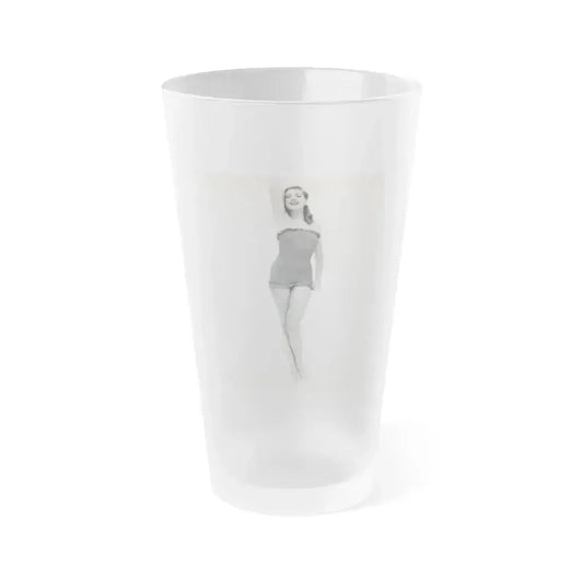 Barbara Nichols #499 (Vintage Female Icon) Frosted Pint Glass 16oz 16oz Frosted - Go Mug Yourself