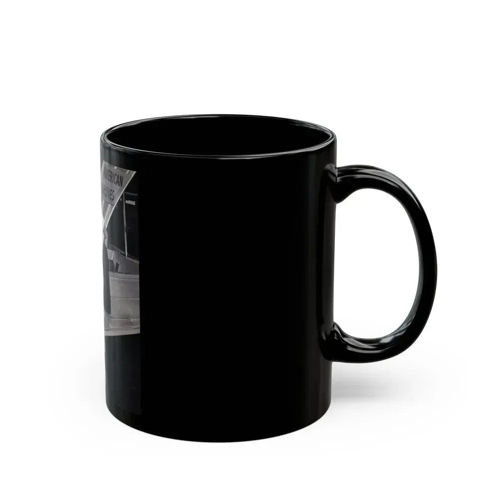 Barbara Nichols #500 (Vintage Female Icon) Black Coffee Mug - Go Mug Yourself