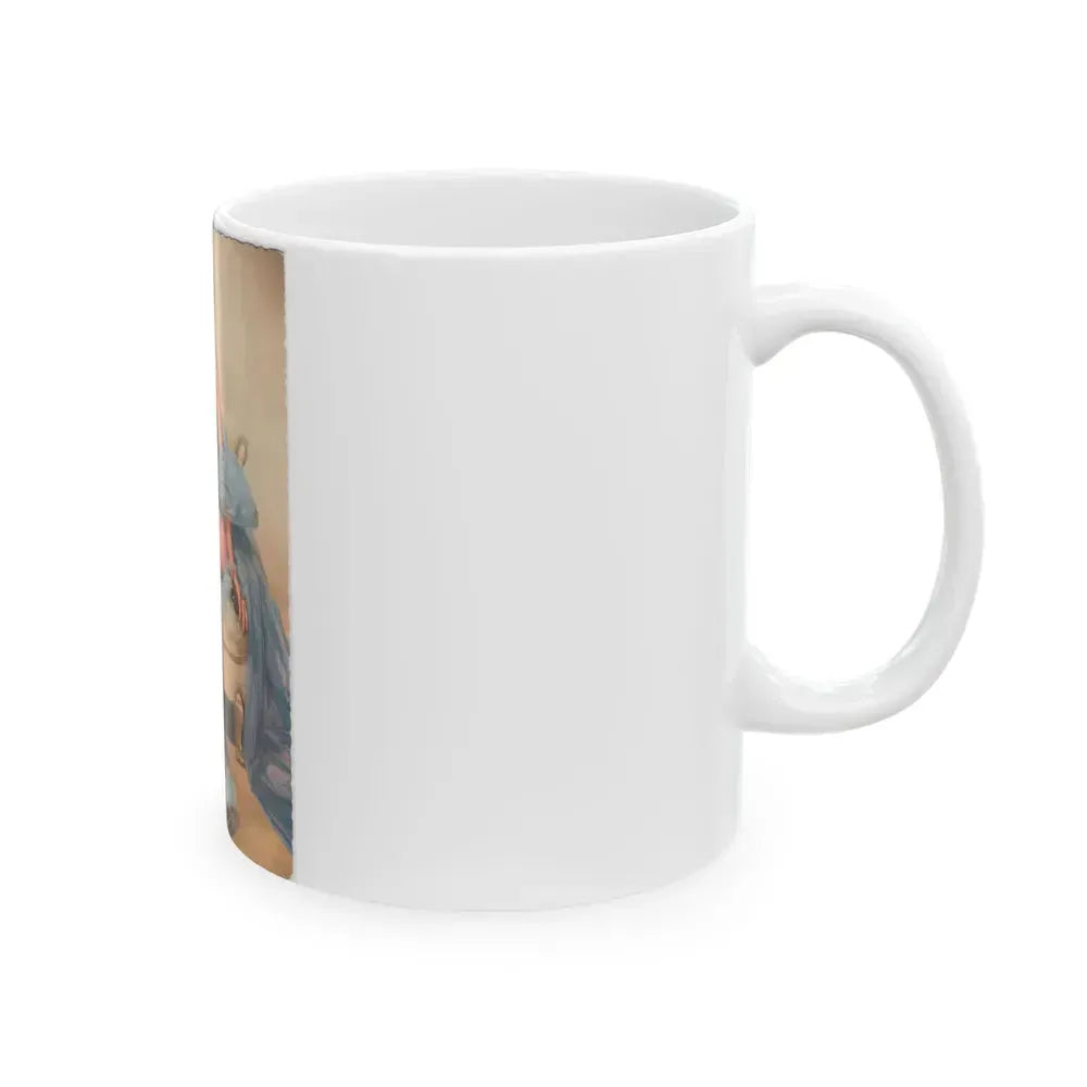 Barbara Nichols #528 (Vintage Female Icon) White Coffee Mug - Go Mug Yourself