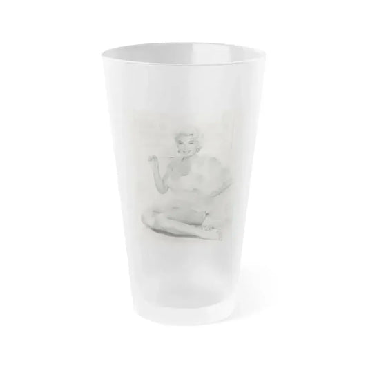 Barbara Nichols #529 (Vintage Female Icon) Frosted Pint Glass 16oz 16oz Frosted - Go Mug Yourself