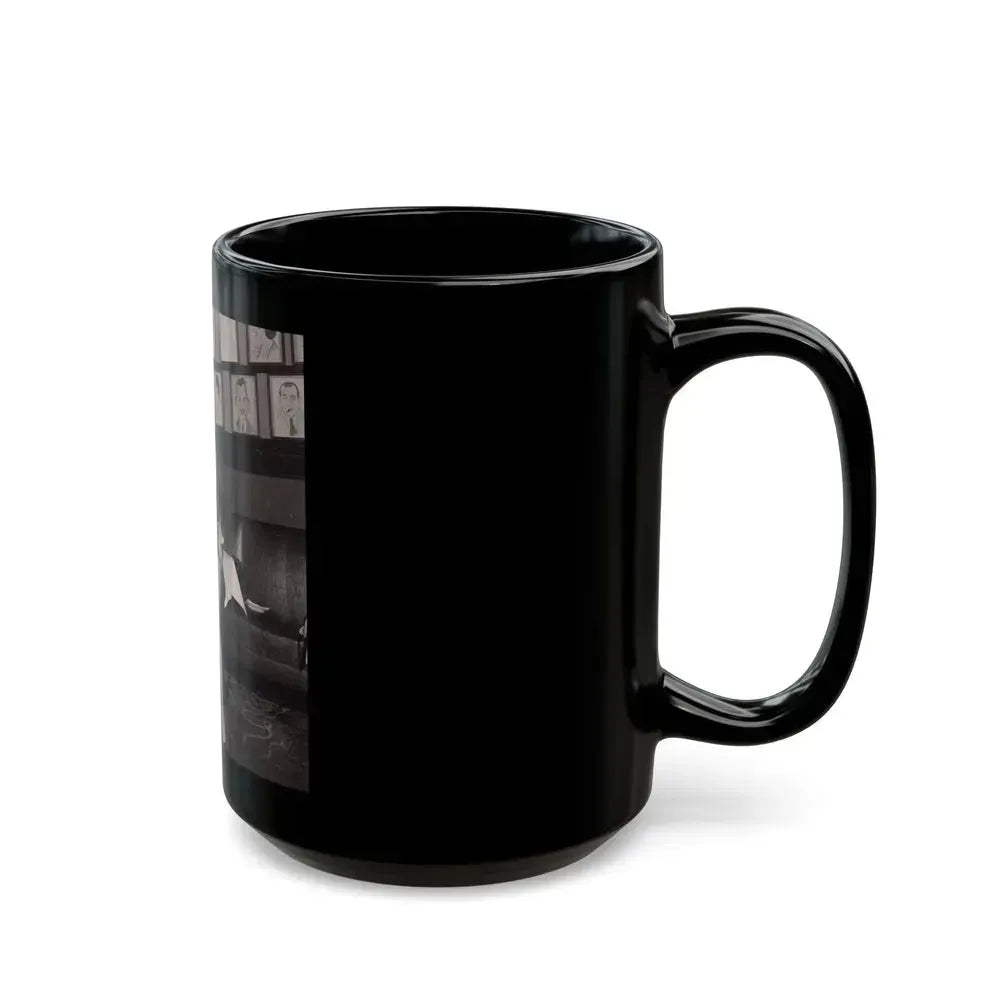 Barbara Nichols #541 (Vintage Female Icon) Black Coffee Mug - Go Mug Yourself