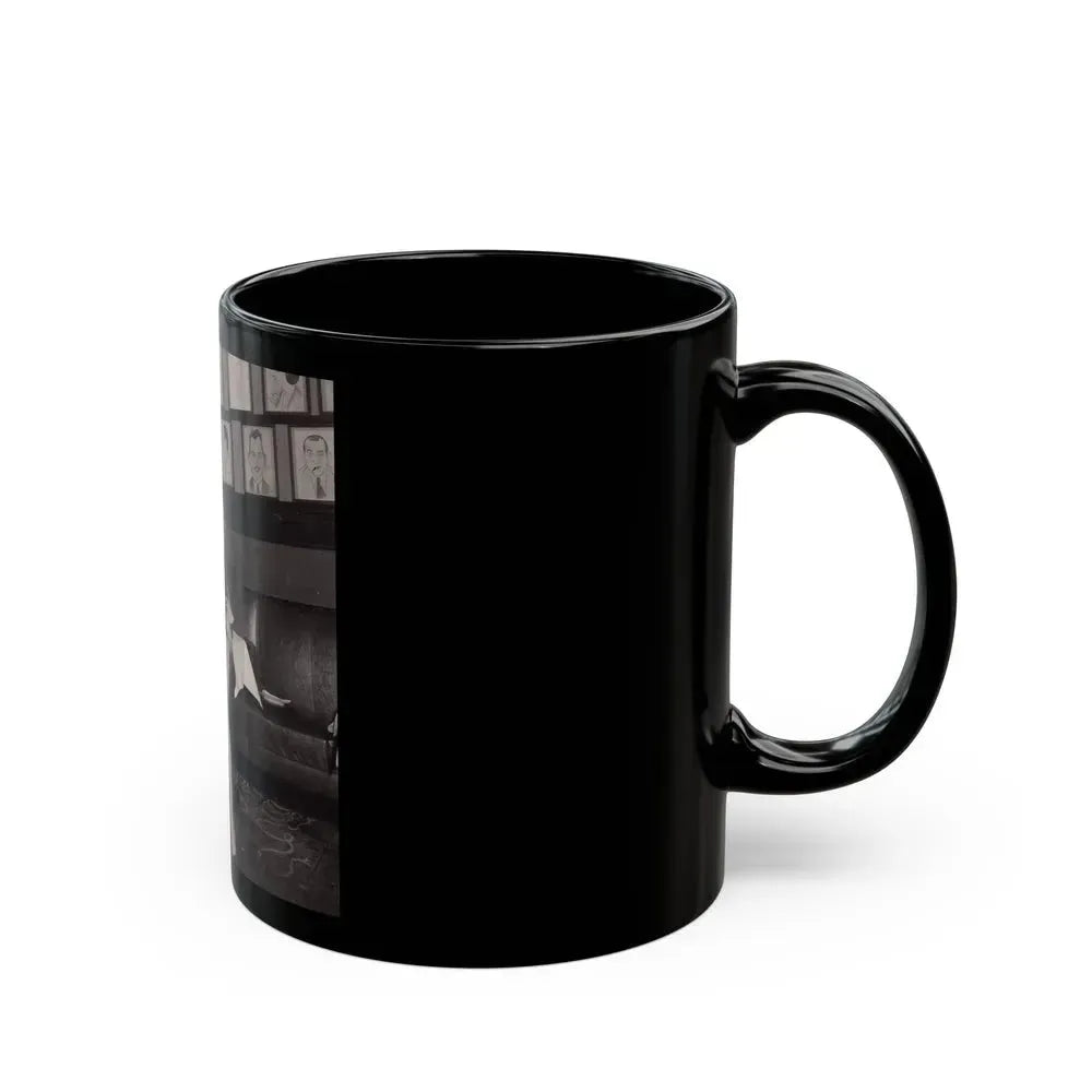 Barbara Nichols #541 (Vintage Female Icon) Black Coffee Mug - Go Mug Yourself