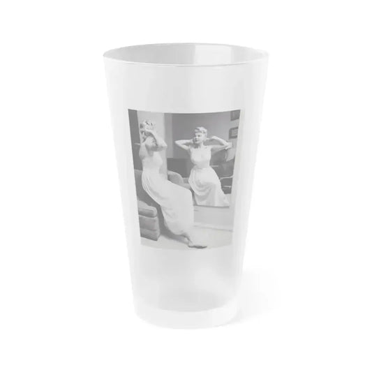 Barbara Nichols #577 (Vintage Female Icon) Frosted Pint Glass 16oz 16oz Frosted - Go Mug Yourself