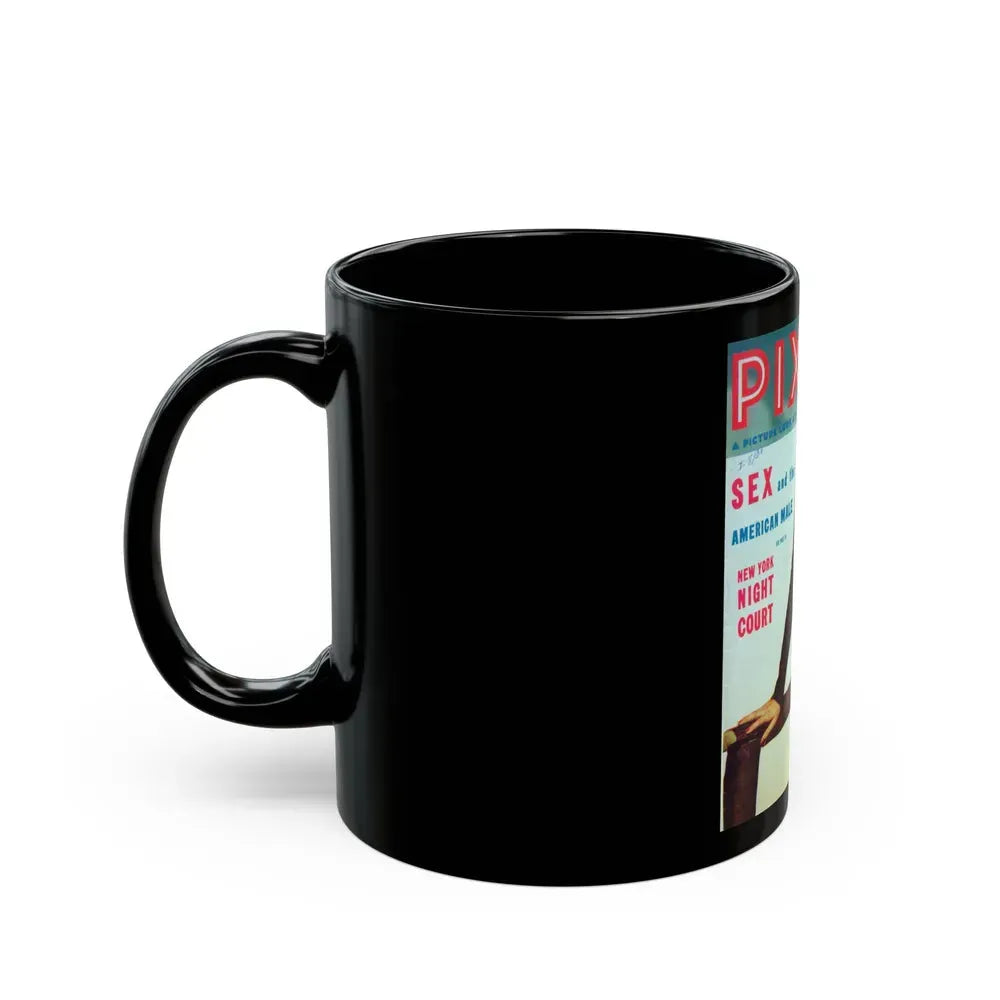 Barbara Nichols #95 - Mag. Cover (Vintage Female Icon) Black Coffee Mug - Go Mug Yourself