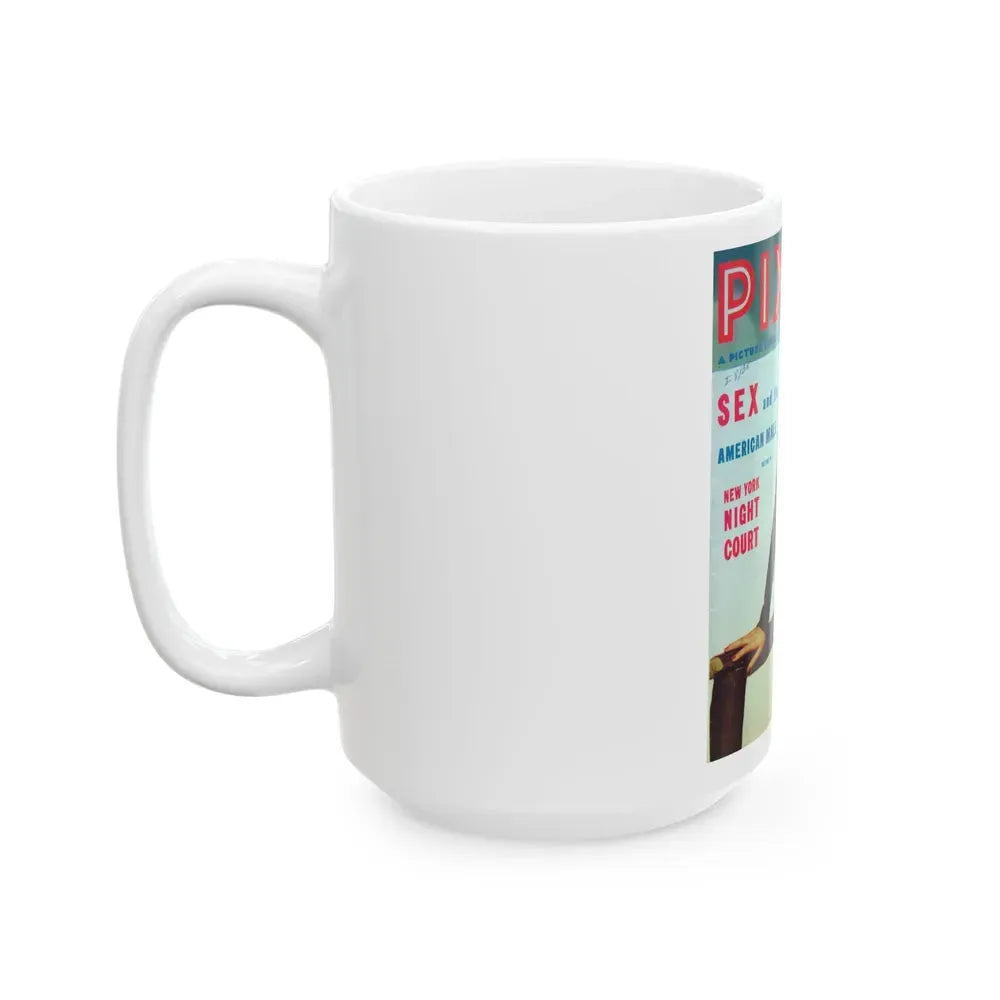 Barbara Nichols #95 - Mag. Cover (Vintage Female Icon) White Coffee Mug - Go Mug Yourself