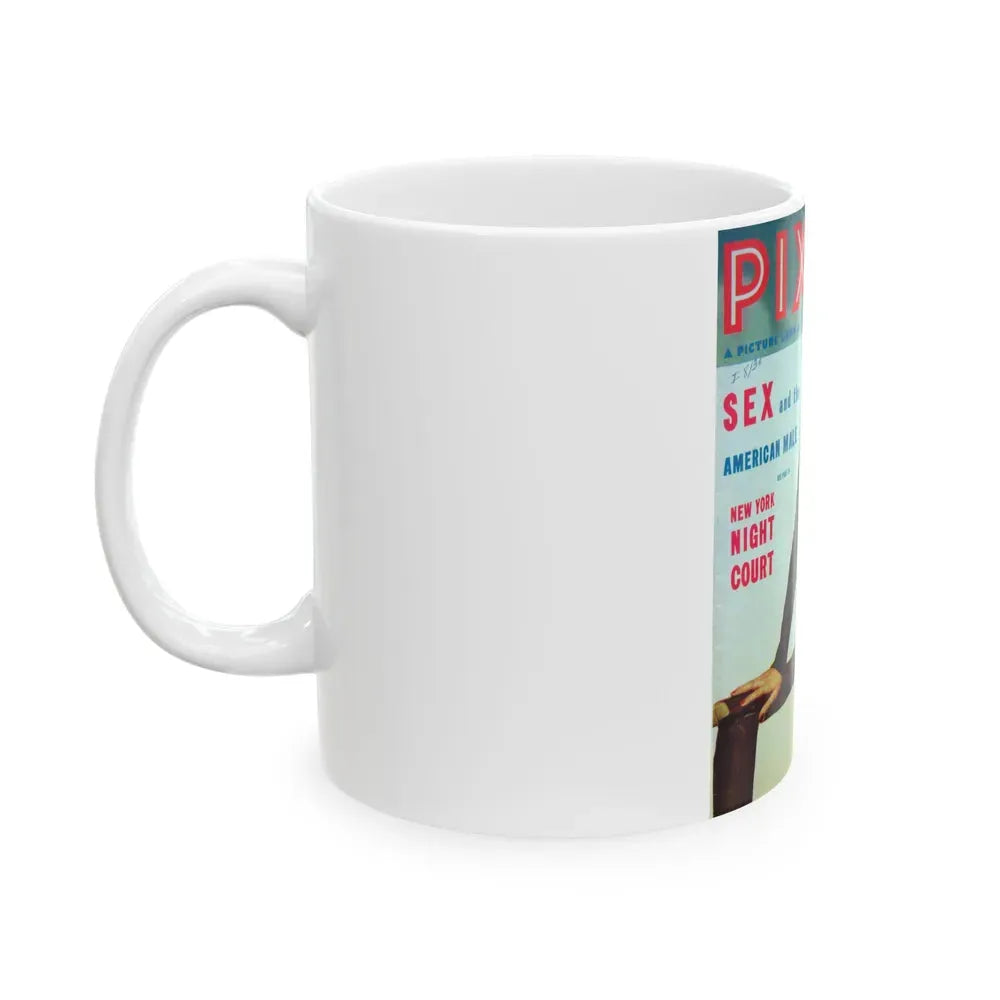 Barbara Nichols #95 - Mag. Cover (Vintage Female Icon) White Coffee Mug - Go Mug Yourself