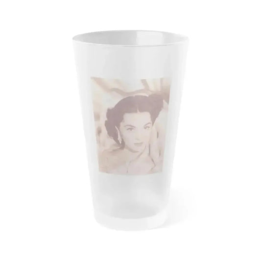Barbara Rush #106 (Vintage Female Icon) Frosted Pint Glass 16oz 16oz Frosted - Go Mug Yourself