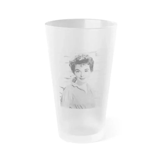 Barbara Rush #107 (Vintage Female Icon) Frosted Pint Glass 16oz 16oz Frosted - Go Mug Yourself