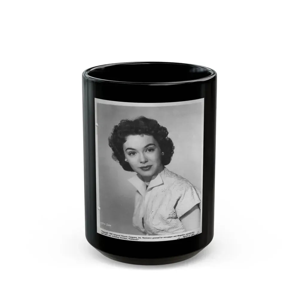 Barbara Rush #13 (Vintage Female Icon) Black Coffee Mug 15oz - Go Mug Yourself