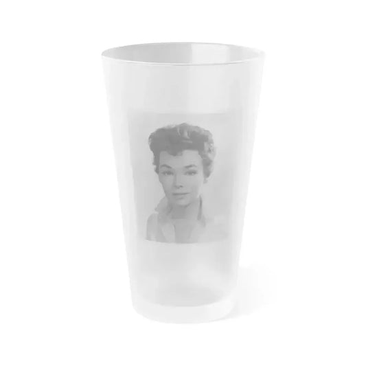 Barbara Rush #139 (Vintage Female Icon) Frosted Pint Glass 16oz 16oz Frosted - Go Mug Yourself